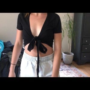 Brandy Melville Black Rae Top